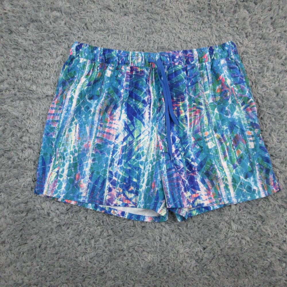 Reel Legends Shorts Mens Large Blue Swim Trunks Board Shorts Quick Dry 33x5*